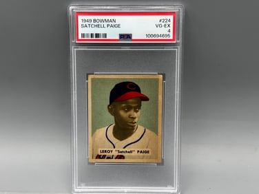 1949 Bowman Satchell Paige RC #224 PSA 4 - Tough High Number