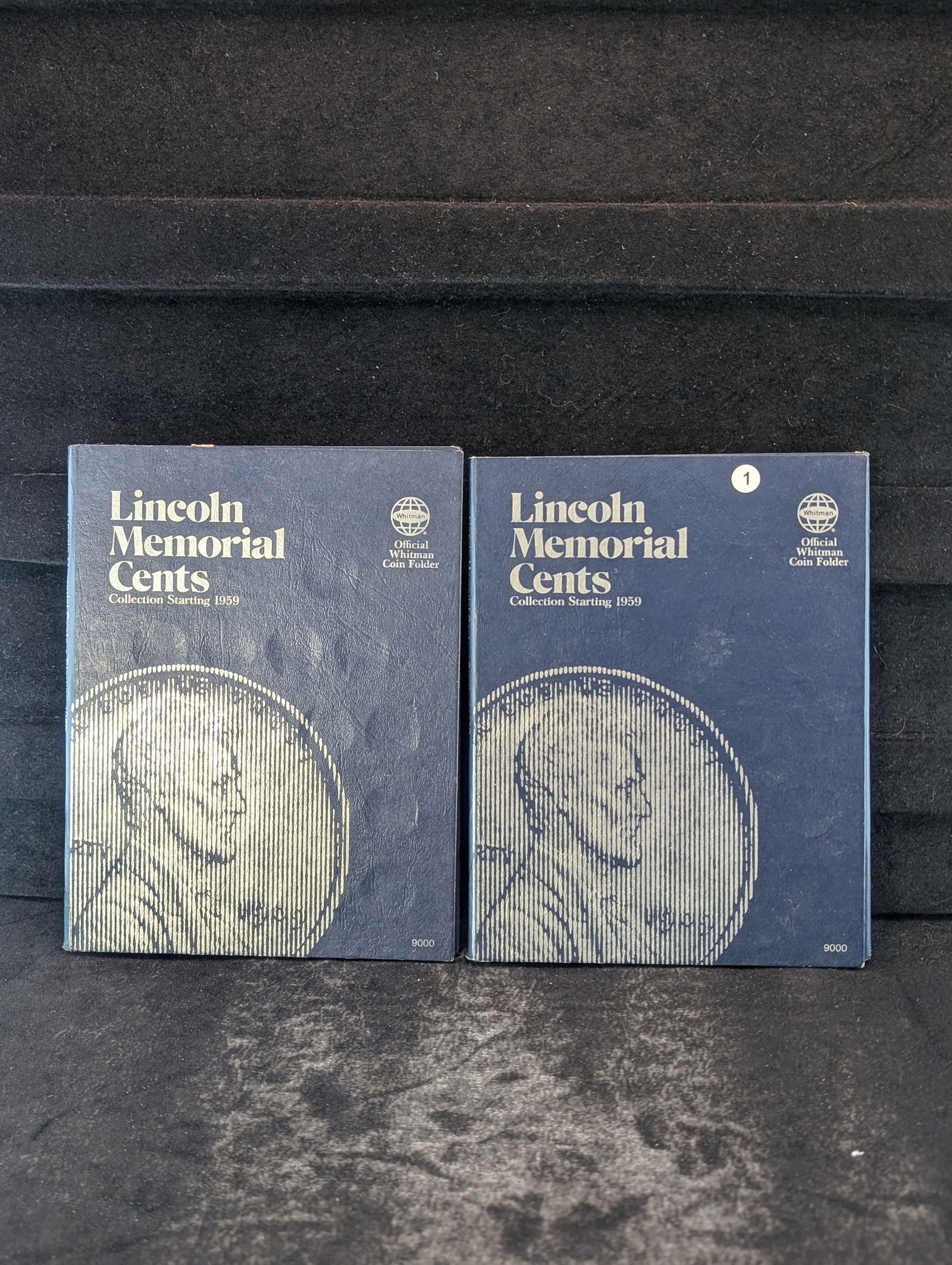 (2) Partial Books Lincoln Memorial Cents Starting in 1959