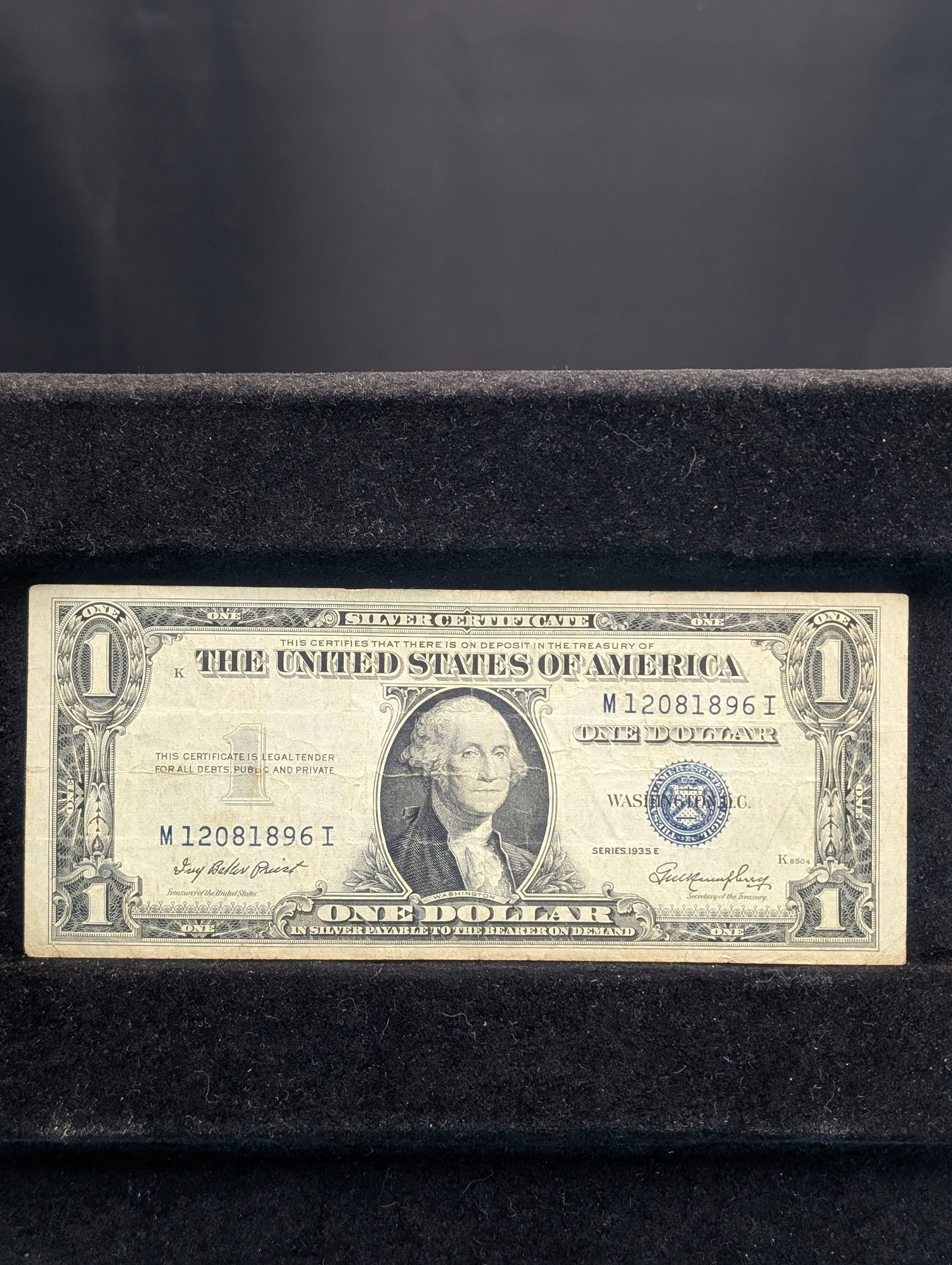 1935-E Blue Seal $1 Silver Certificate (1 of 3)