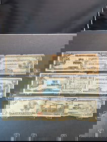 9 WWII Japanese Invasion Currency Notes