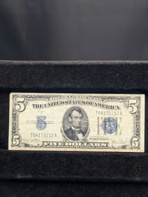 1934-D Blue Seal $5 Silver Certificate