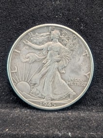 1945 Walking Liberty 50c. 90% Silver