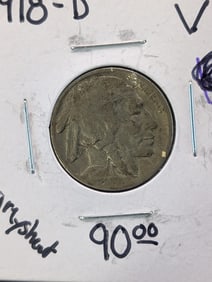 1918-D Buffalo Nickel