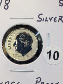 2018 S Silver Reverse Proof Roosevelt Dime