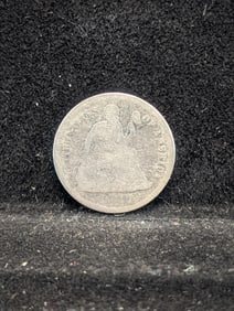 1877 CC Seated Liberty 10c.
