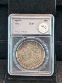 1880-S Morgan Dollar Slabbed By SEGS MS65
