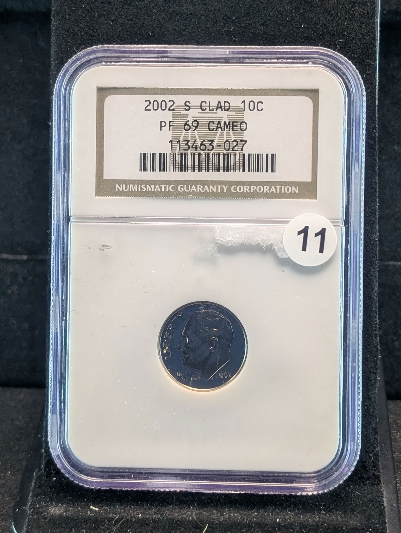 2002S  Clad Proof 69 Cameo Roosevelt Dime by NGC (1 of 3)