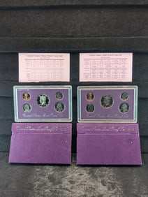 1992-S & 1993-S U.S. Mint Proof Sets