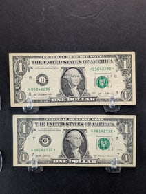 2013/2017A Green Seal $1 FRN. Star Replacements