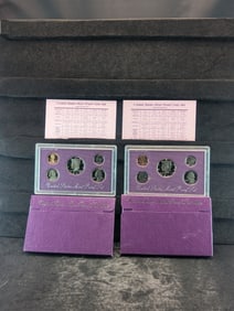 1991-S & 1992-S U.S. Mint Proof Sets