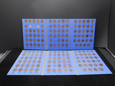 (2) Lincoln Penny Collections #2 Whitman Folders, beginning 1941,