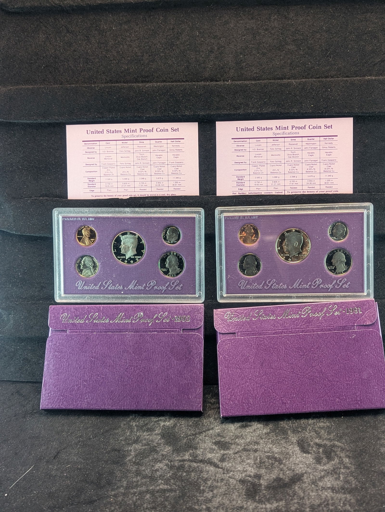 1991-S & 1992-S U.S. Mint Proof Sets (1 of 5)