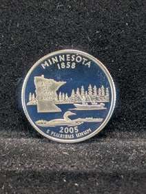 2005-S "Silver" Proof Minnesota State Quarter