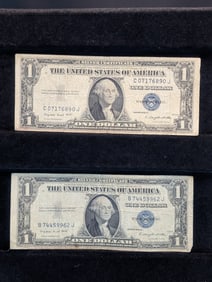 (2) 1935G $1 "Silver Certificates