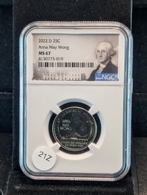 2022-D MS67 "Anna May Wong" women's Qtr, (Graded by NGC)