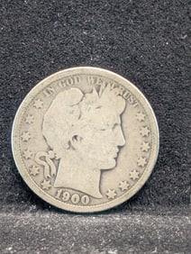 1900-O Barber 50c. 90% Silver