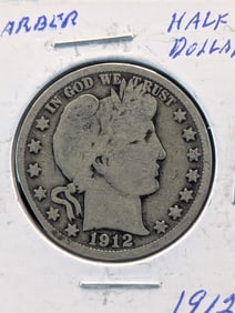 1912 Barber Half Dollar