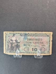 Series 481 10c. Military Payment Certificate