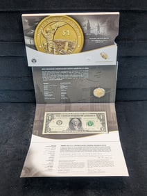 2015 Mohawk Iron Workers $1 coin and currency set