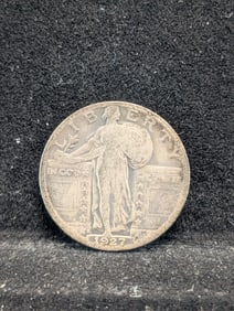 1927-S Semi Key Standing Liberty 25c.