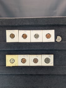 (9) Odd Lot of Clipped Coins various denominations