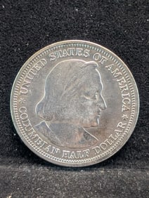 1893 Columbian Exposition Commem. Half Dollar 90% Silver