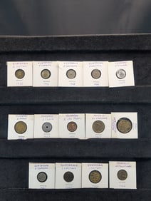 14-World Coins, (Guernsey-Mexico-Hungary & Guatemala, 1932+) Some UNC-Proof!