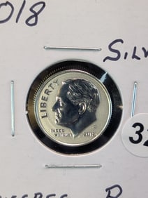 2018 S Silver Reverse Proof Roosevelt Dime