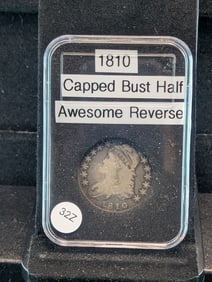 1810 Capped Bust Half, awesome reverse, scarce