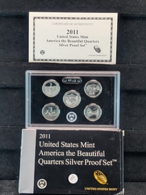 2011-S ATB "Silver" Proof Quarter set