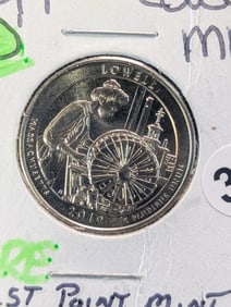 2019 W First W Mint Mark Quarters Lowell MA