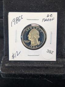 1986-S "Proof" Washington Quarter