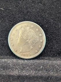 1883 V Nickel, No Cents.