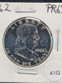 1962 Proof Franklin 50c. 90% Silver