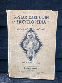 1936 VERY Rare Coin Encyclopedia Book, (IE, $4 Dollar US Gold Coin $25, Coins of the World, 200+
