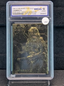 Star Wars, CHEWBACCA, 23KT Gold, Sealed, Gem 10 Mint, Limited of 10,000, Darth Vader Edition!