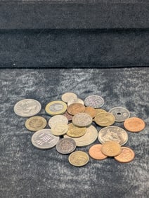 Numerous foreign coins