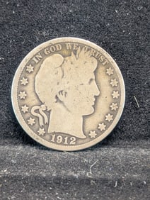 1912 Barber 50c. 90% Silver