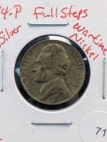 1944-P Jefferson Nickel. High Grade. 35% Silver