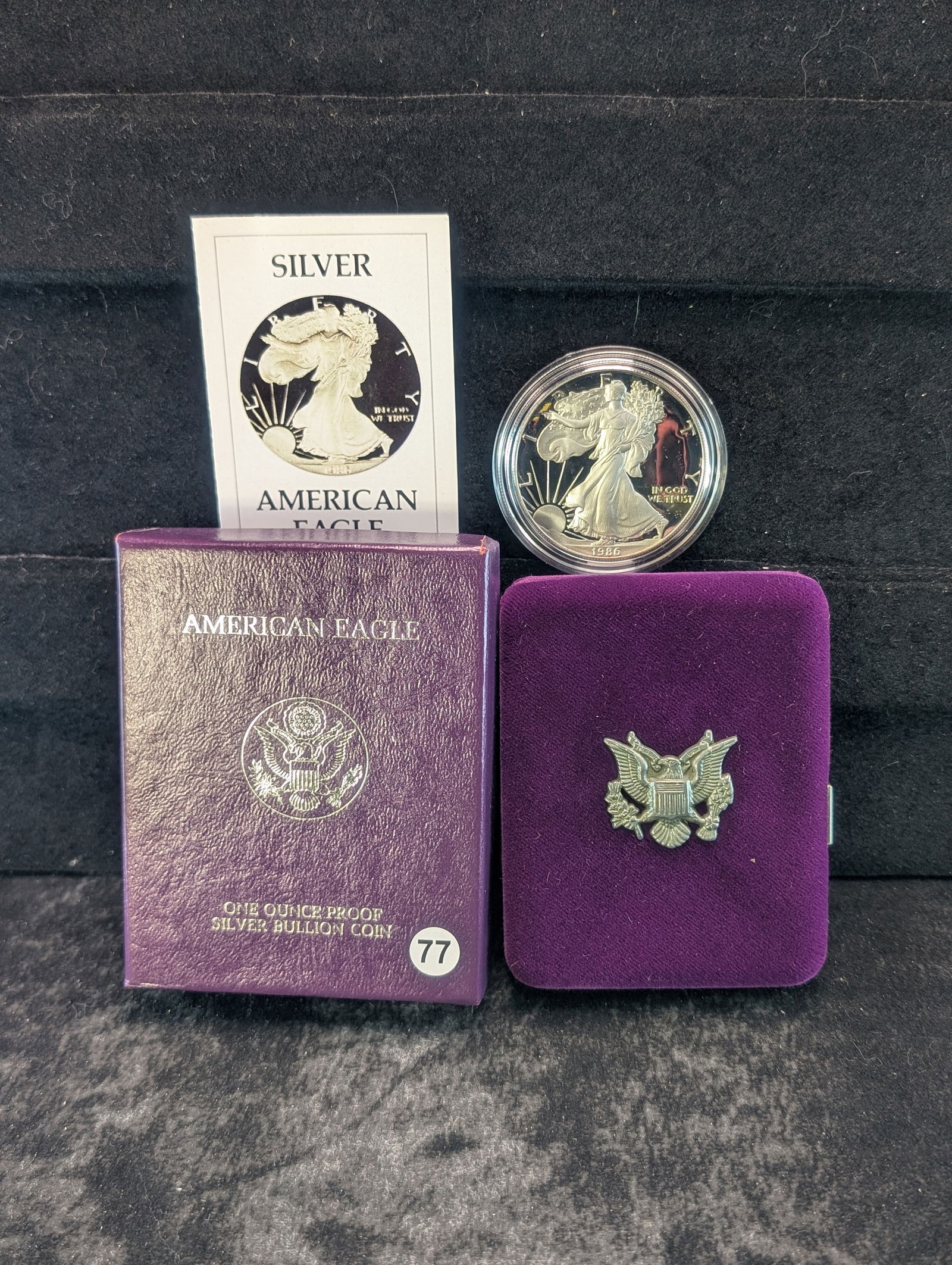 1986 S American Silver Eagle Proof  1 Oz OGP (1 of 4)