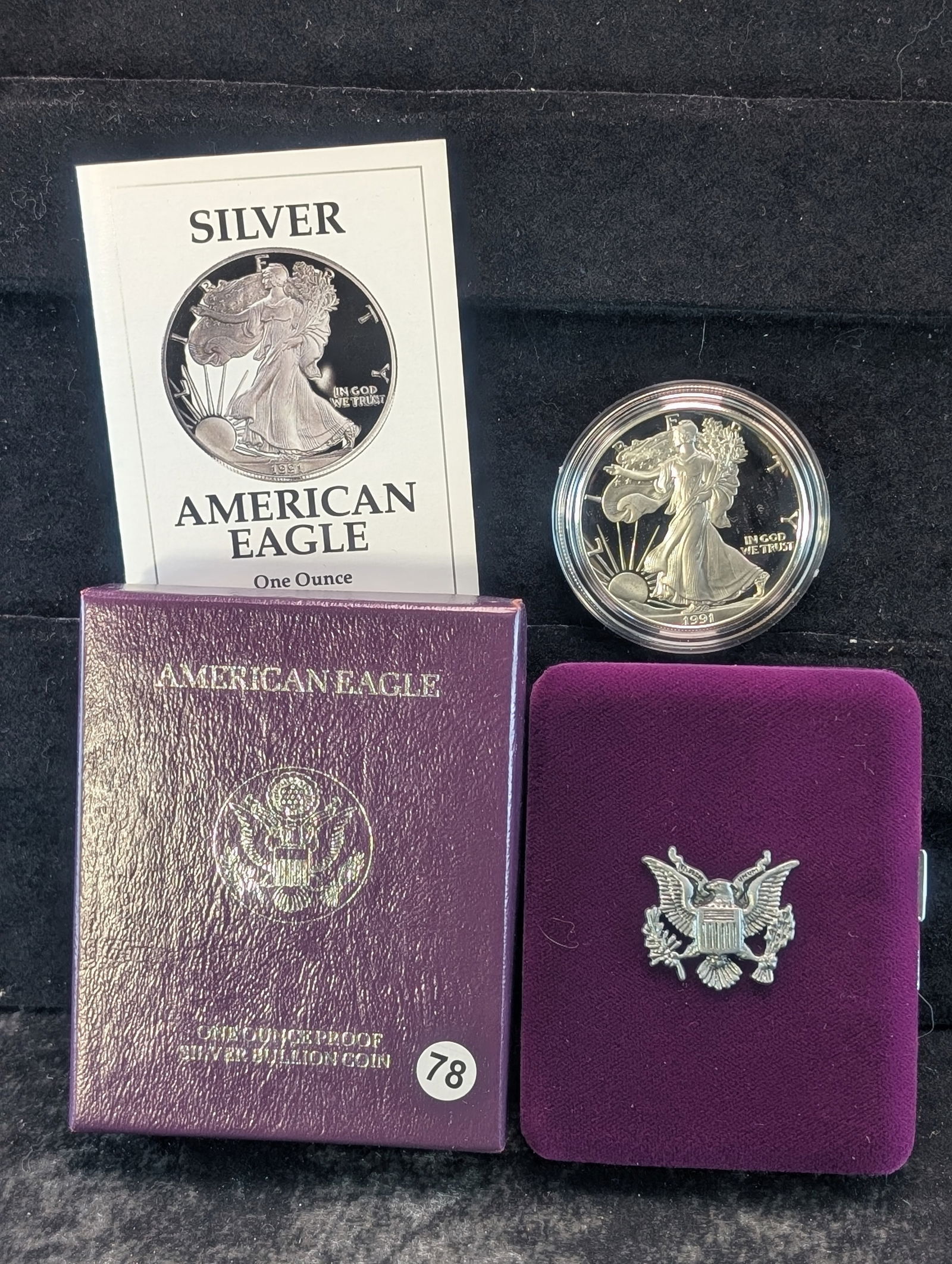 1991 S American Silver Eagle Proof OGP (1 of 4)