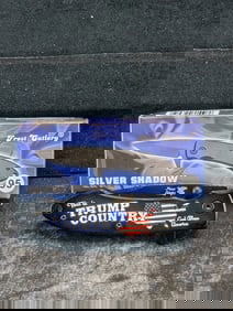 TRUMP COUNTY Silver Shadow 16-717S Mirror Finish Stainless Steel 3 1/2" SS Blade Tactical Knife NIB