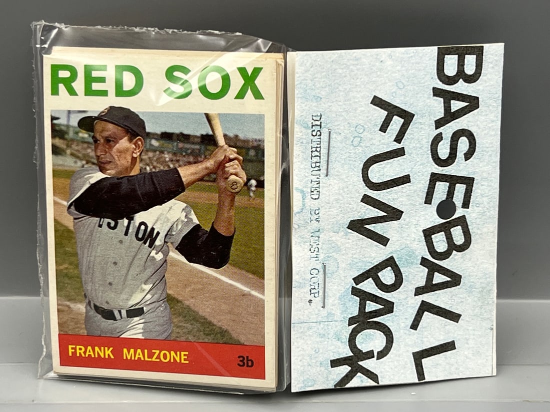 West Corp. Cello Fun Pack Repack 1964 Topps Baseball Sealed Pack - Partial seal tear (1 of 2)