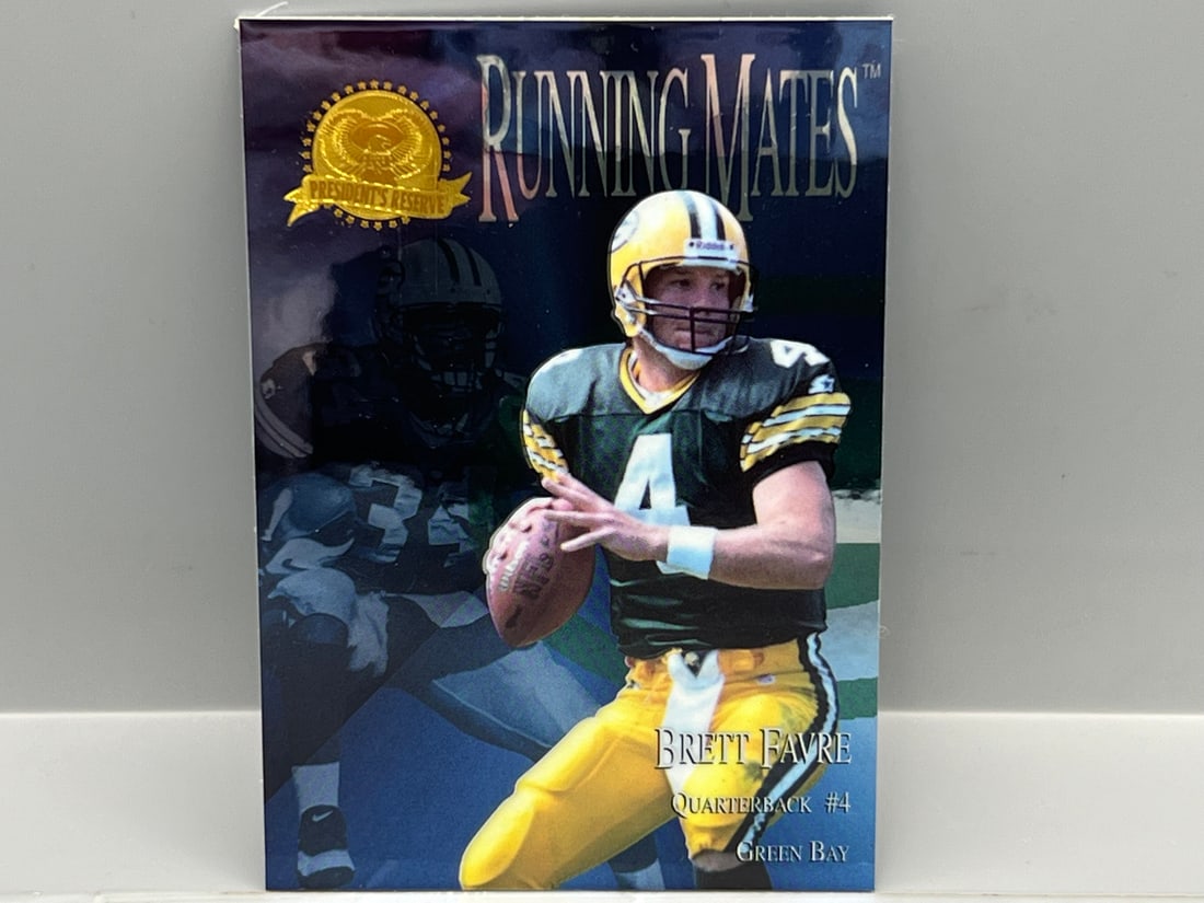 1996 President's Reserve Running Mates Insert Brett Favre/Edgar Bennett #1605/2000: 1996 President's Reserve Running Mates Insert Brett Favre/Edgar Bennett #1605/2000
