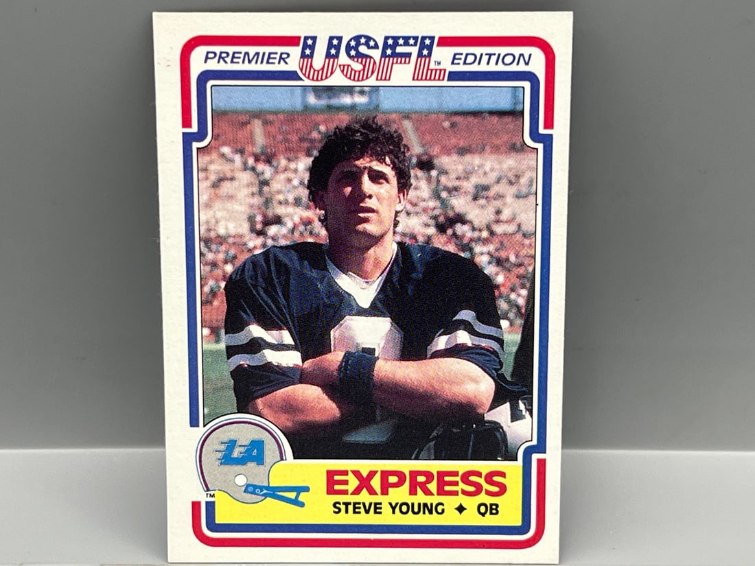 1984 Topps USFL Steve Young RC #52: 1984 Topps USFL Steve Young RC #52