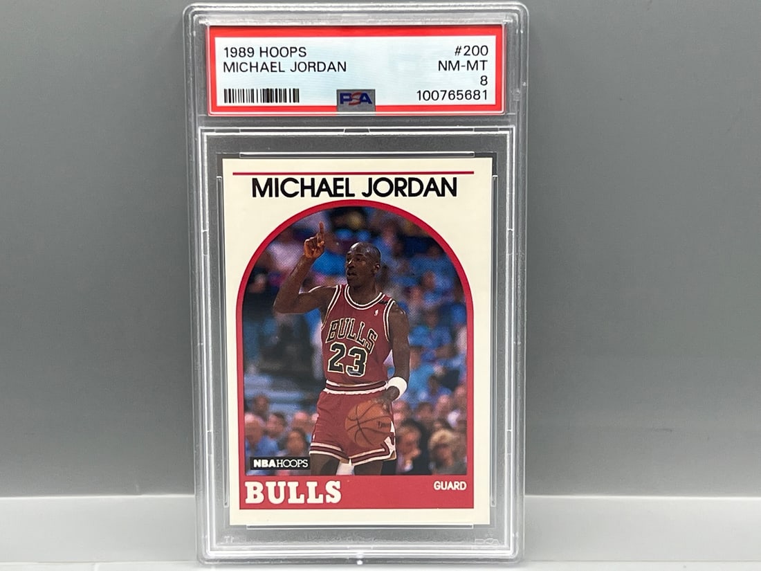1989 Hoops Michael Jordan #200 PSA NM-MT 8 (1 of 2)