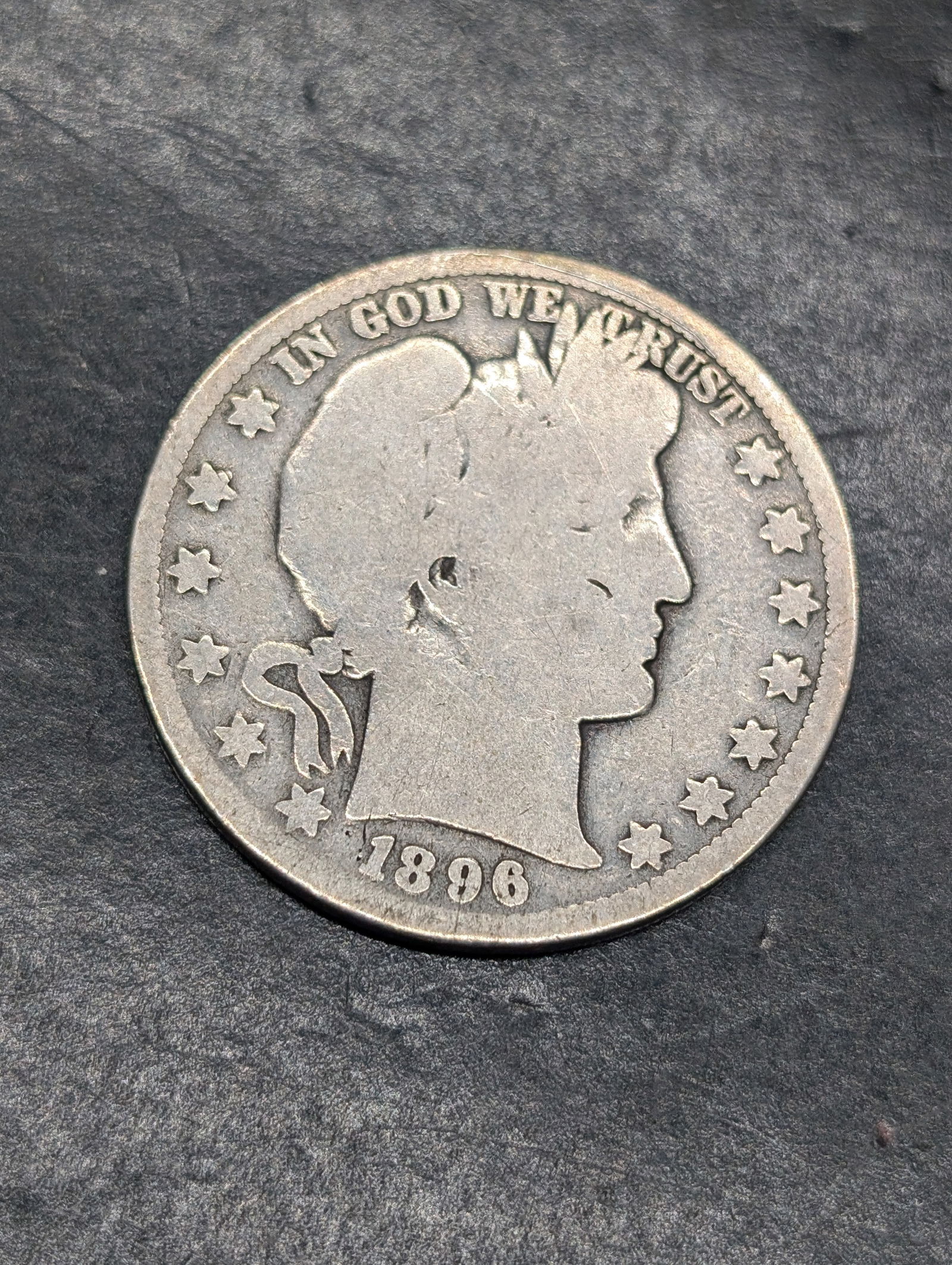 1896-O Barber Silver Half Dollar (1 of 2)