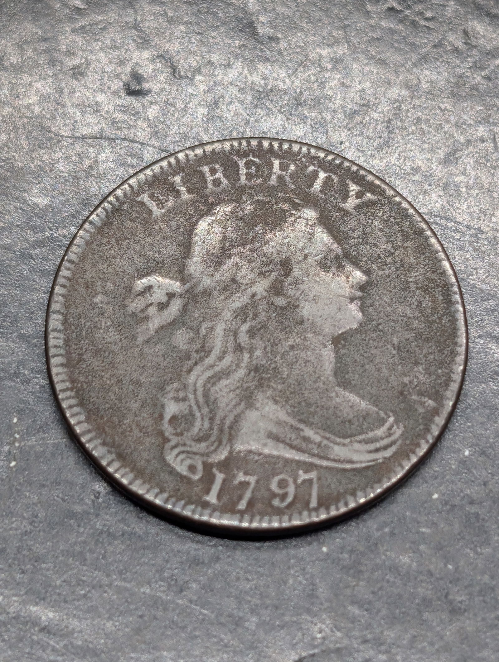 **FINE/VF** 1797 Draped Bust Large Cent (1 of 2)