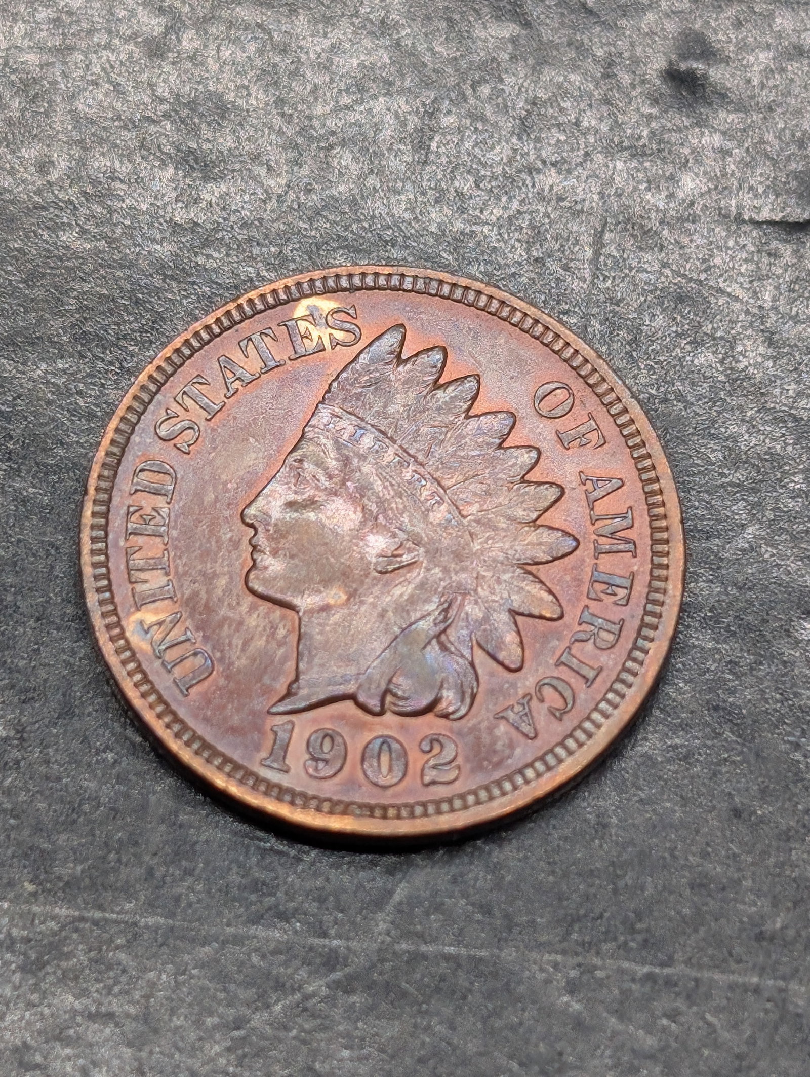 **AU** 1902 Indian Head Cent (1 of 2)
