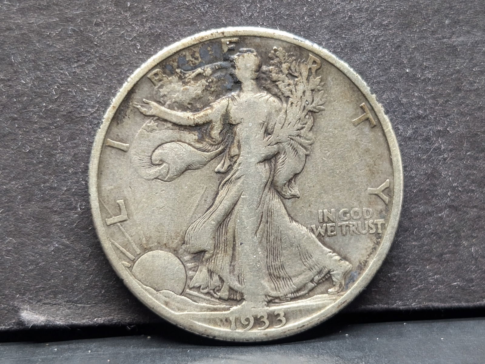 1933-S Walking Liberty Half Dollar. Very Fine. Lower mintage Great Depression coin. (1 of 3)